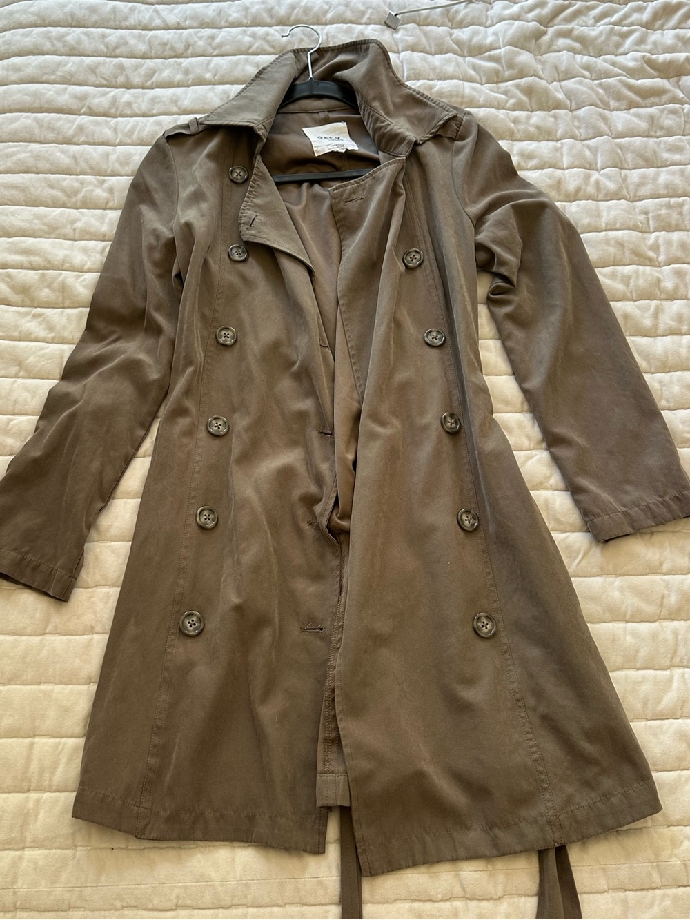 Jack by BB Dakota Belted Suede Trench Coat
